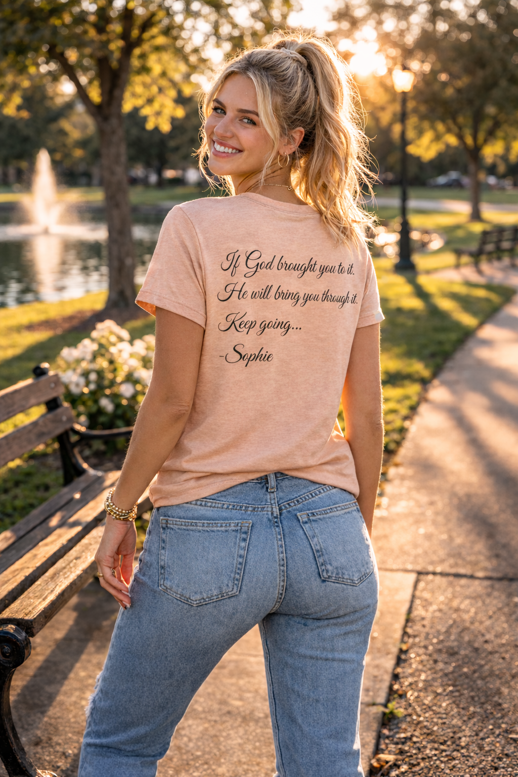 Grace Over Noise – Message From The Heart Encouragement Shirt : If God brought you to it. He will bring you through it. Keep going.