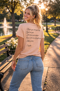 Grace Over Noise – Message From The Heart Encouragement Shirt : Before you start your day, remember: God sees you. He hears your prayers. And He has not forgotten you. Keep going.